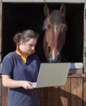 Horse and Laptop 5 Rider Video Coaching