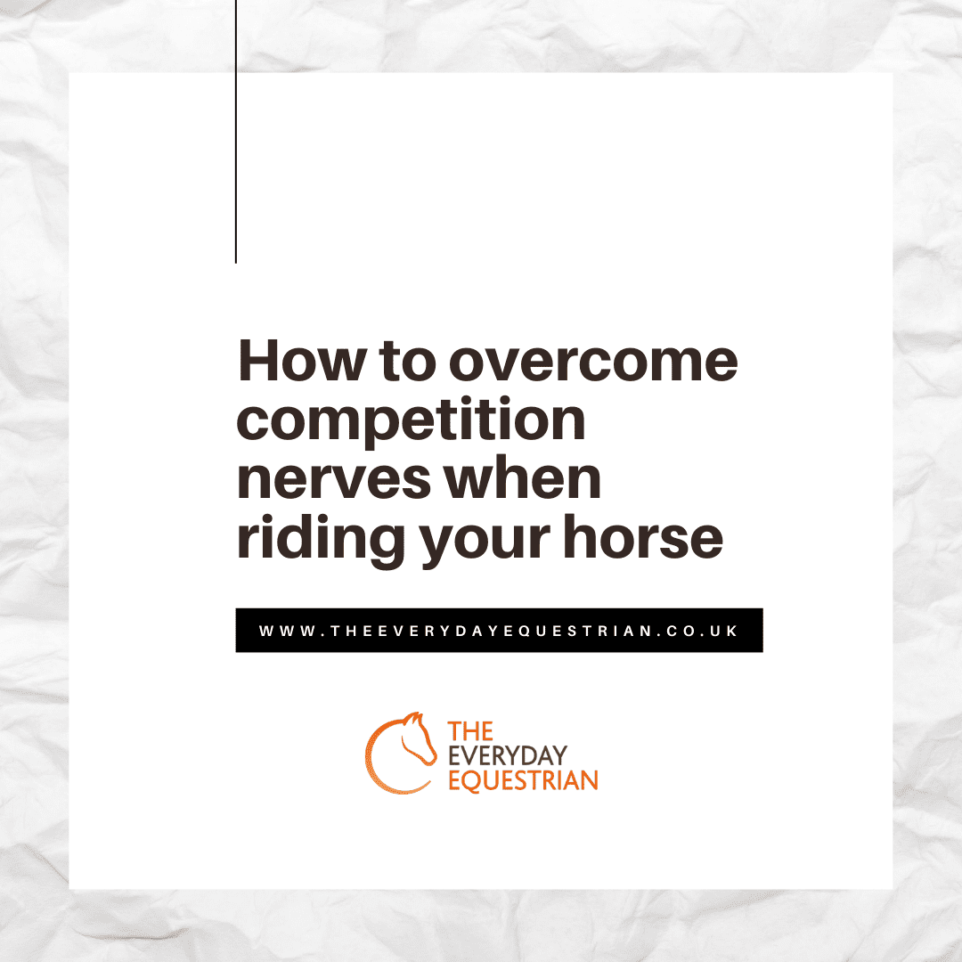 Horse rider competition nerves