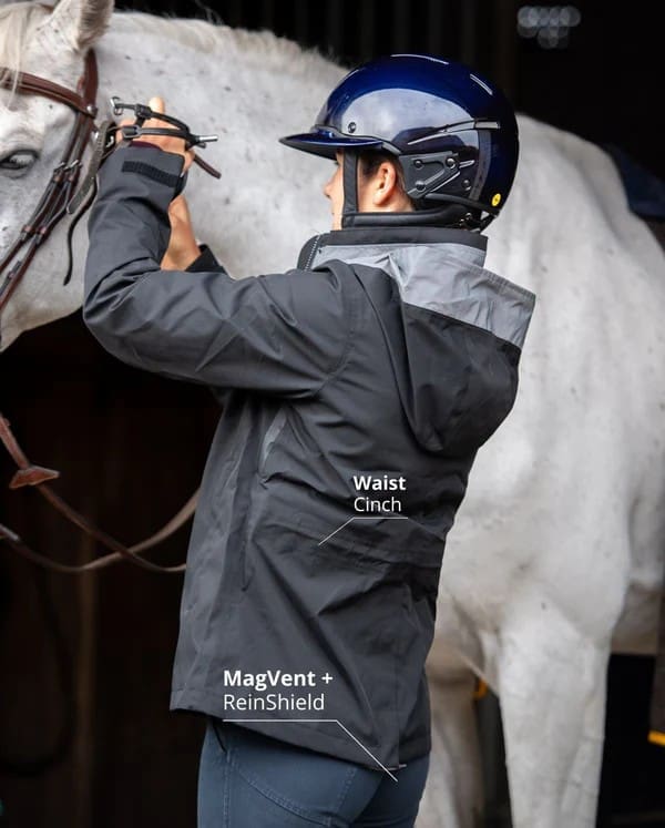 Reincoat Air short waterproof riding jacket review in black